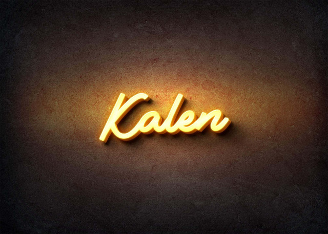 Free photo of Glow Name Profile Picture for Kalen