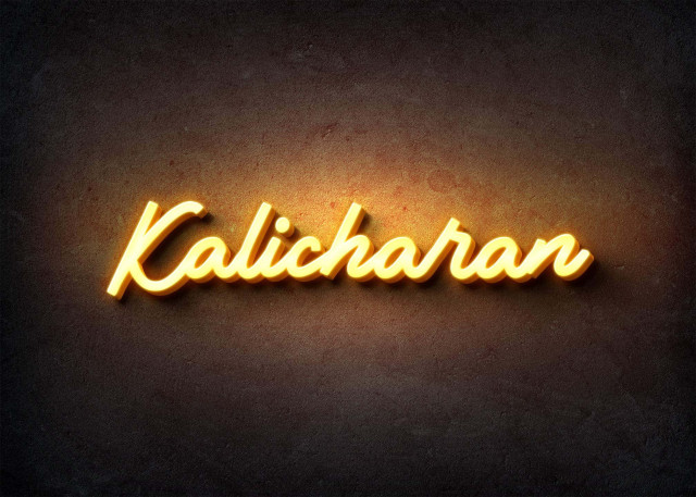 Free photo of Glow Name Profile Picture for Kalicharan