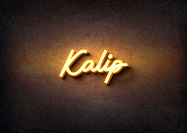 Free photo of Glow Name Profile Picture for Kalip
