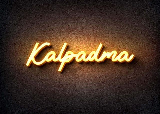 Free photo of Glow Name Profile Picture for Kalpadma