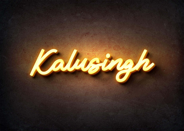 Free photo of Glow Name Profile Picture for Kalusingh