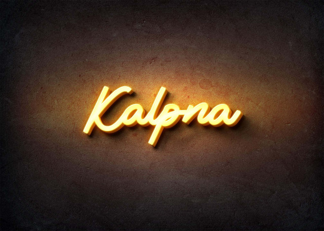 Free photo of Glow Name Profile Picture for Kalpna