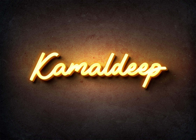 Free photo of Glow Name Profile Picture for Kamaldeep