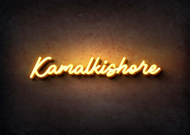 Free photo of Glow Name Profile Picture for Kamalkishore