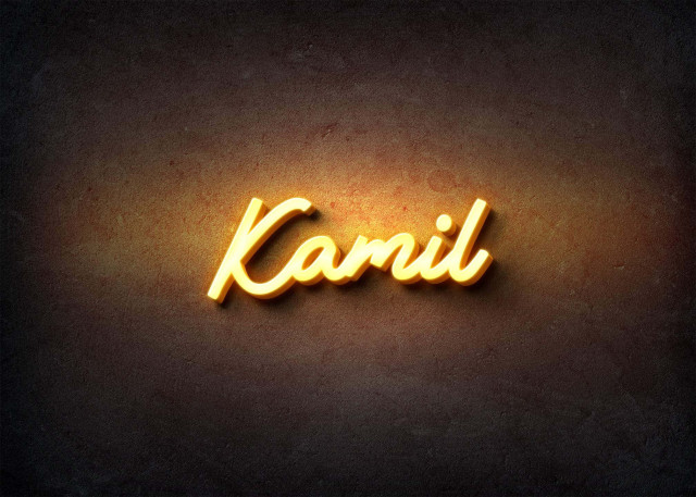 Free photo of Glow Name Profile Picture for Kamil