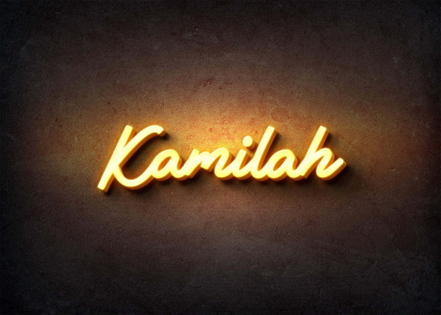 Free photo of Glow Name Profile Picture for Kamilah