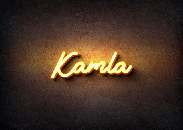 Free photo of Glow Name Profile Picture for Kamla
