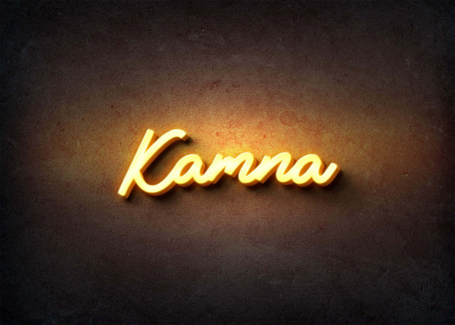 Free photo of Glow Name Profile Picture for Kamna