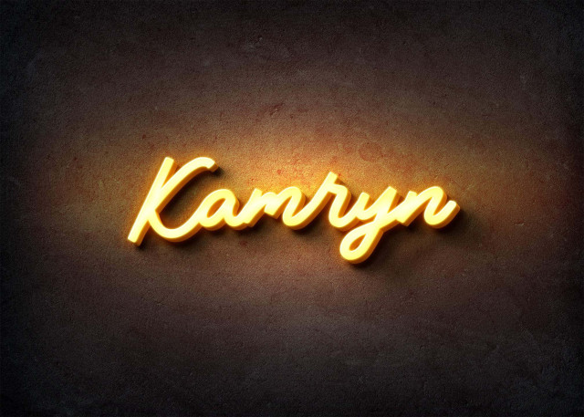 Free photo of Glow Name Profile Picture for Kamryn