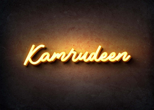 Free photo of Glow Name Profile Picture for Kamrudeen