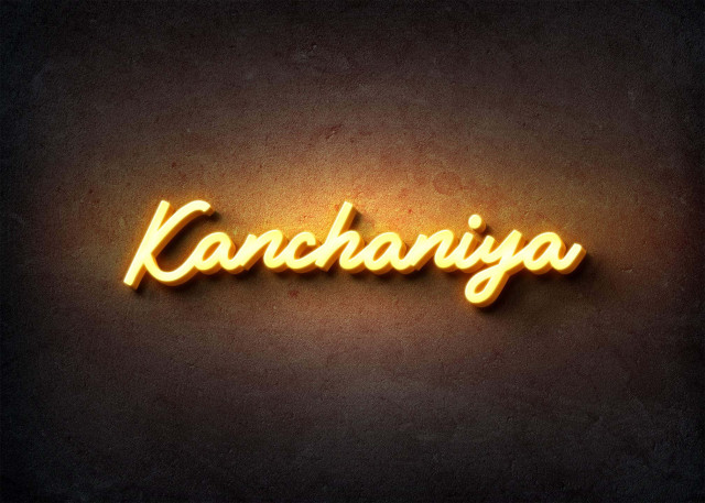 Free photo of Glow Name Profile Picture for Kanchaniya