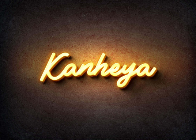 Free photo of Glow Name Profile Picture for Kanheya