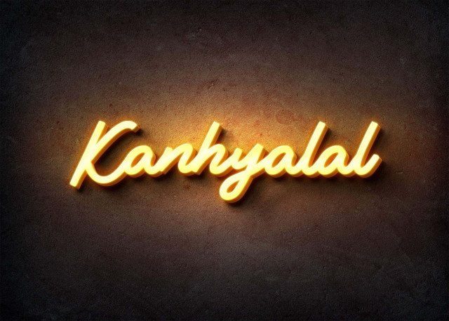 Free photo of Glow Name Profile Picture for Kanhyalal