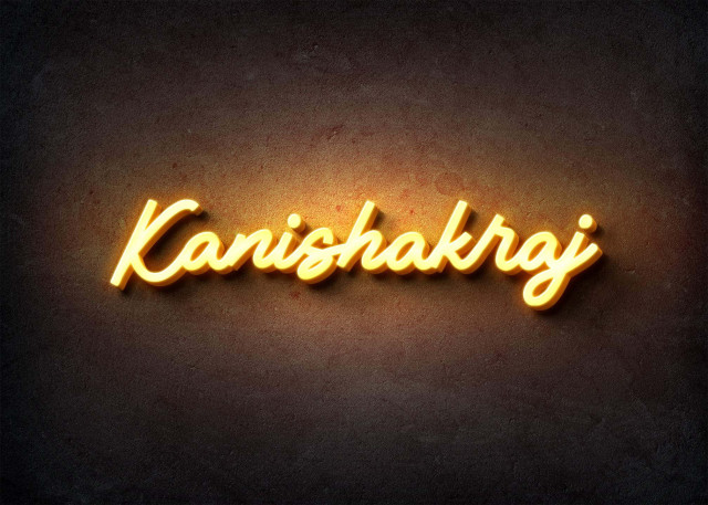 Free photo of Glow Name Profile Picture for Kanishakraj