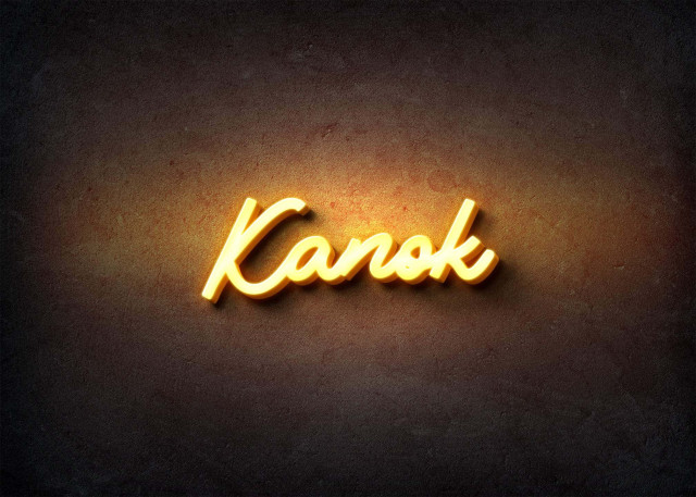 Free photo of Glow Name Profile Picture for Kanok