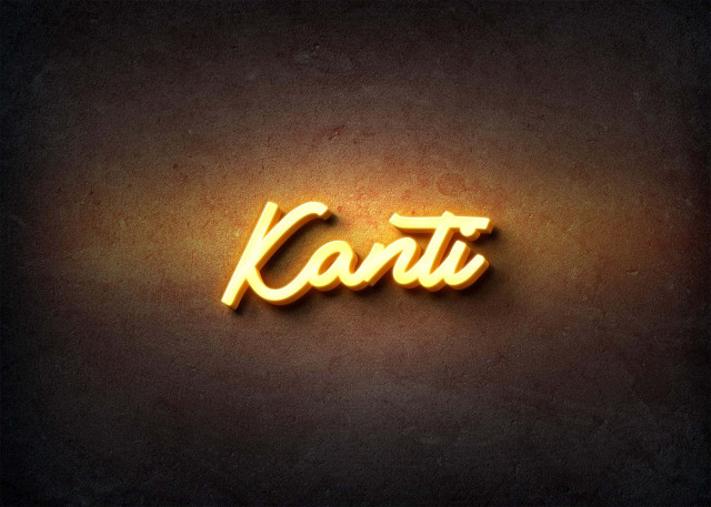 Free photo of Glow Name Profile Picture for Kanti