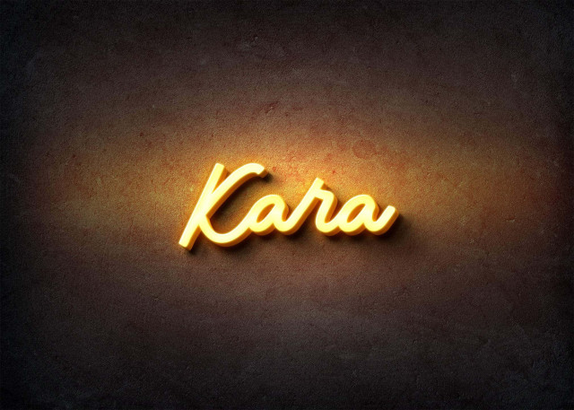 Free photo of Glow Name Profile Picture for Kara