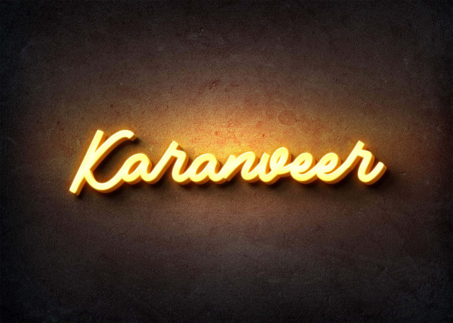 Free photo of Glow Name Profile Picture for Karanveer