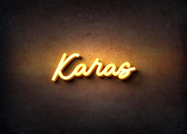 Free photo of Glow Name Profile Picture for Karas