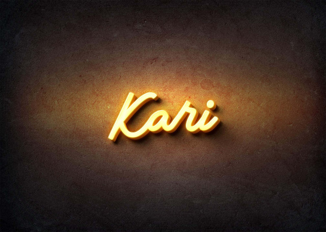 Free photo of Glow Name Profile Picture for Kari