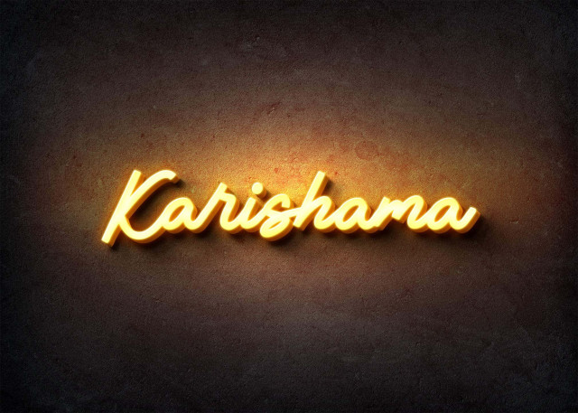 Free photo of Glow Name Profile Picture for Karishama