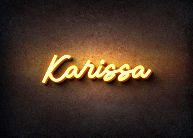 Free photo of Glow Name Profile Picture for Karissa