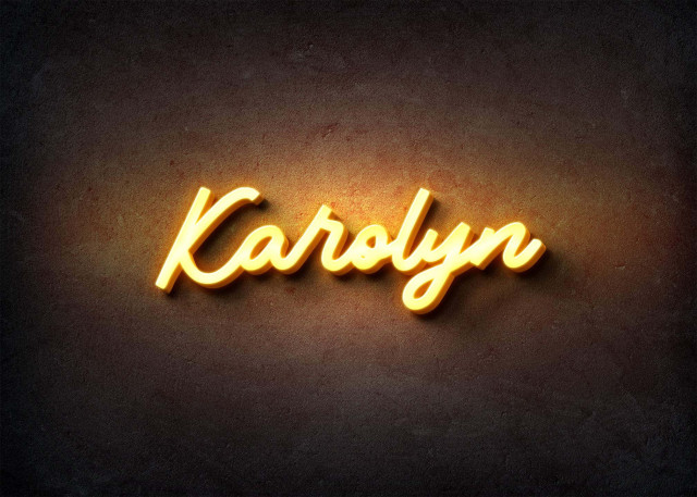 Free photo of Glow Name Profile Picture for Karolyn