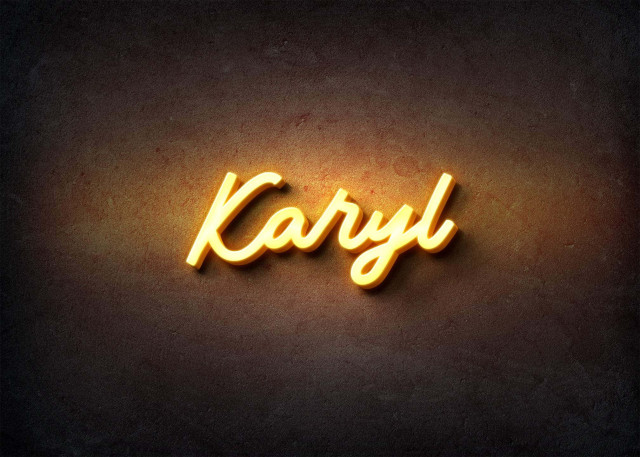 Free photo of Glow Name Profile Picture for Karyl