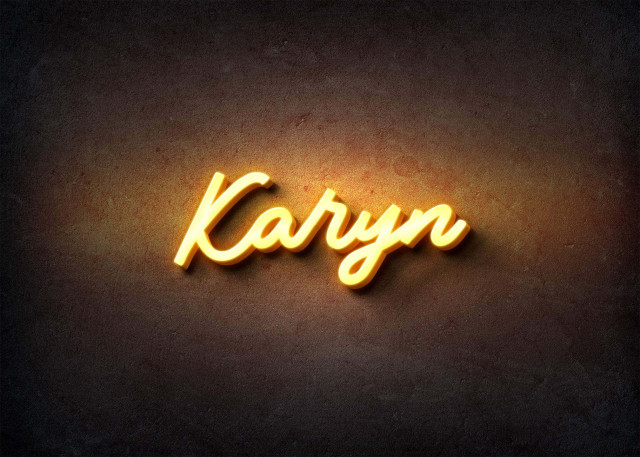 Free photo of Glow Name Profile Picture for Karyn