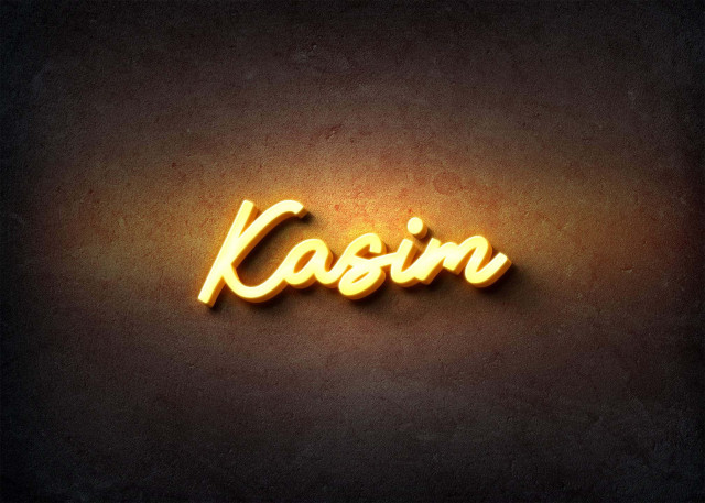 Free photo of Glow Name Profile Picture for Kasim