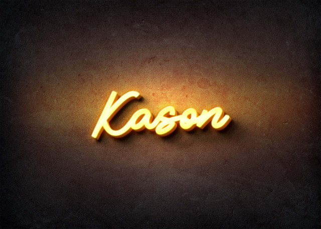 Free photo of Glow Name Profile Picture for Kason