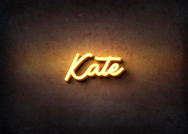 Free photo of Glow Name Profile Picture for Kate