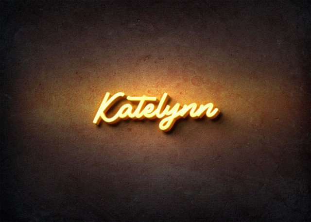 Free photo of Glow Name Profile Picture for Katelynn