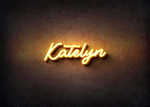 Free photo of Glow Name Profile Picture for Katelyn
