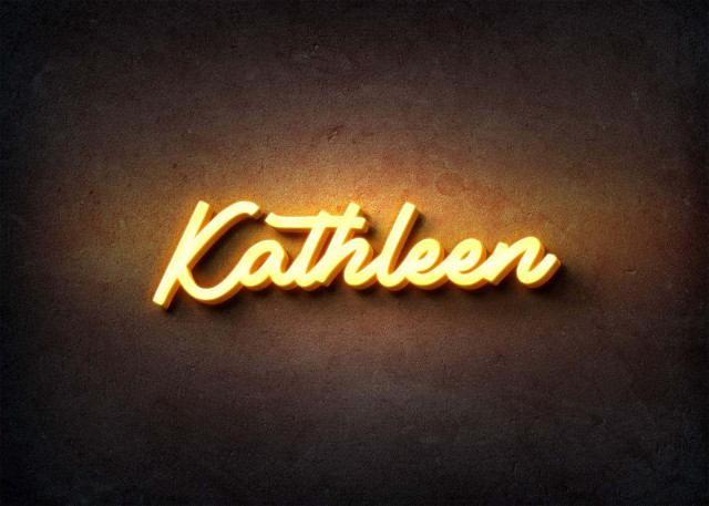 Free photo of Glow Name Profile Picture for Kathleen