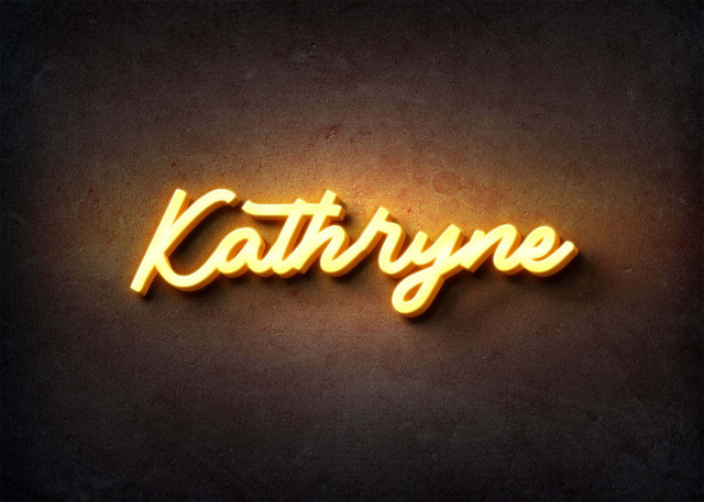 Free photo of Glow Name Profile Picture for Kathryne