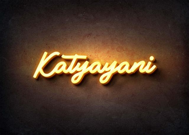 Free photo of Glow Name Profile Picture for Katyayani