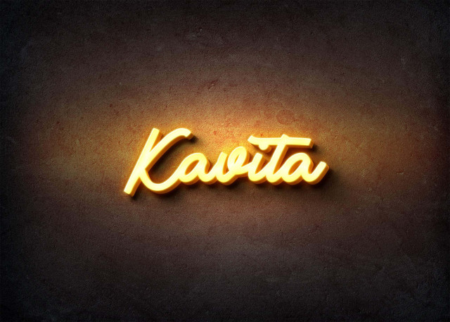 Free photo of Glow Name Profile Picture for Kavita