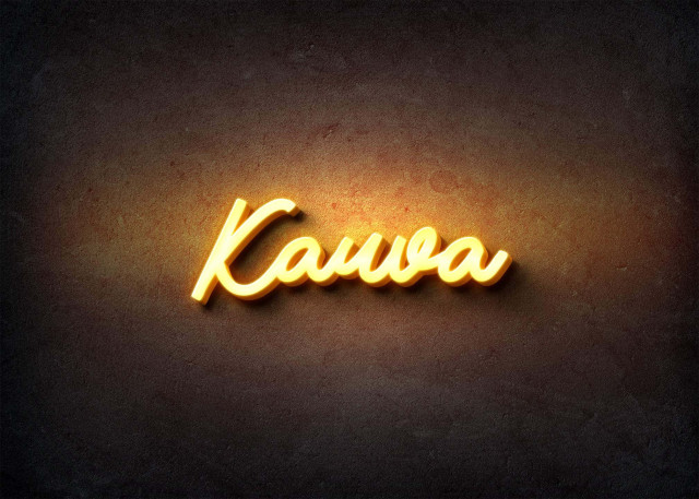 Free photo of Glow Name Profile Picture for Kauva