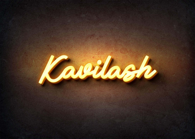 Free photo of Glow Name Profile Picture for Kavilash