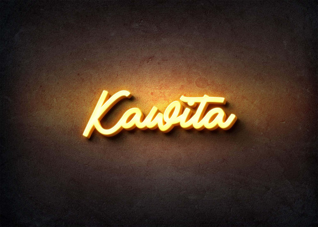 Free photo of Glow Name Profile Picture for Kawita