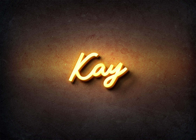 Free photo of Glow Name Profile Picture for Kay