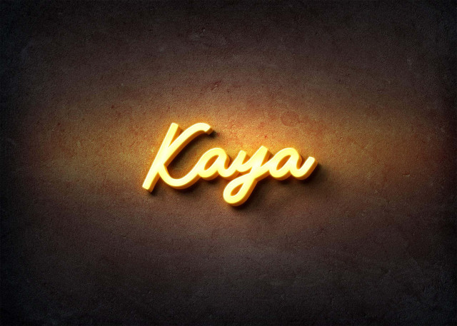 Free photo of Glow Name Profile Picture for Kaya