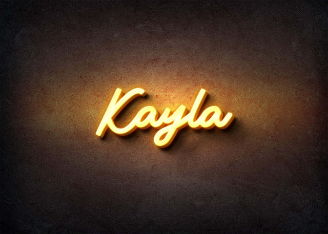 Free photo of Glow Name Profile Picture for Kayla