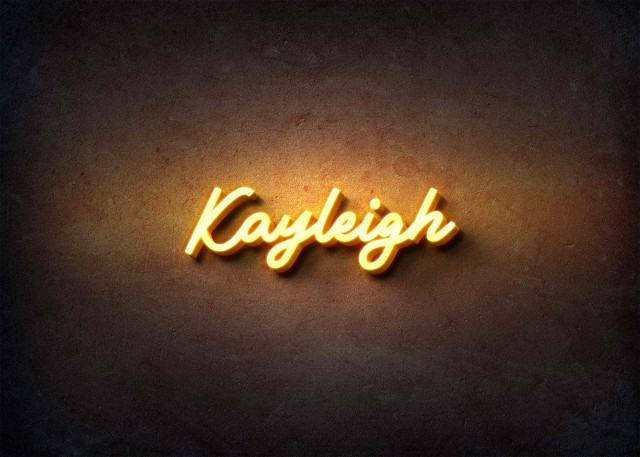 Free photo of Glow Name Profile Picture for Kayleigh