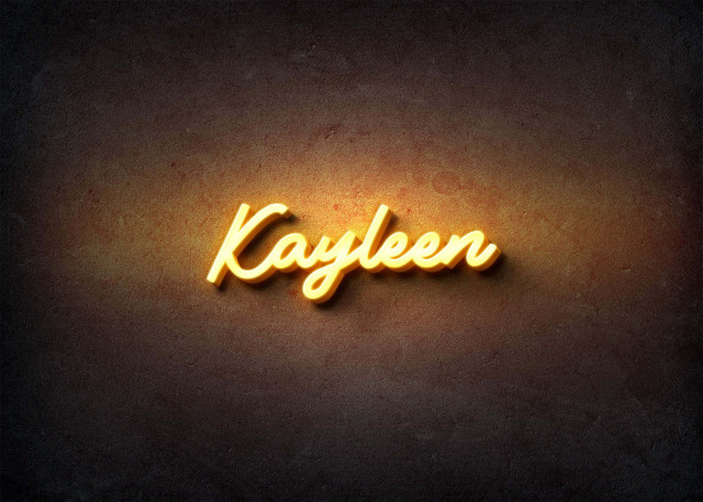 Free photo of Glow Name Profile Picture for Kayleen