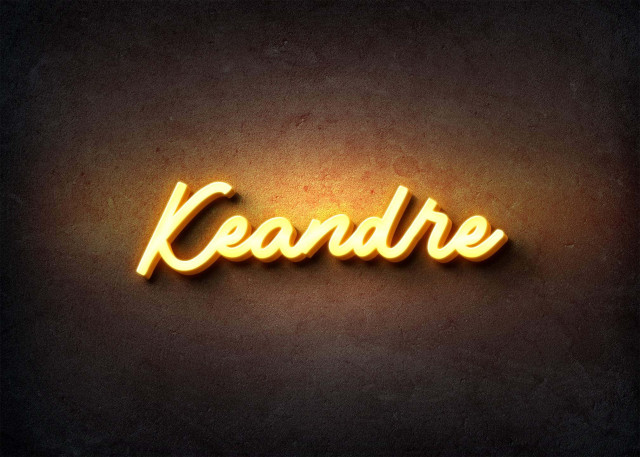 Free photo of Glow Name Profile Picture for Keandre