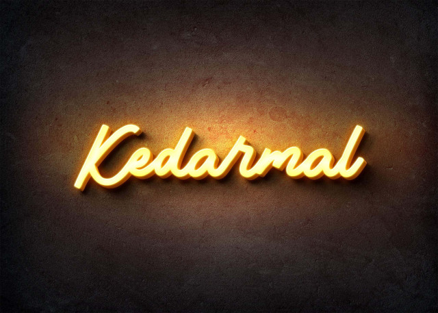 Free photo of Glow Name Profile Picture for Kedarmal