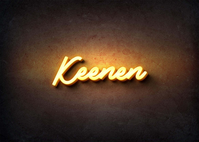 Free photo of Glow Name Profile Picture for Keenen