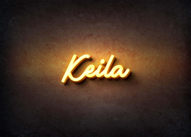 Free photo of Glow Name Profile Picture for Keila